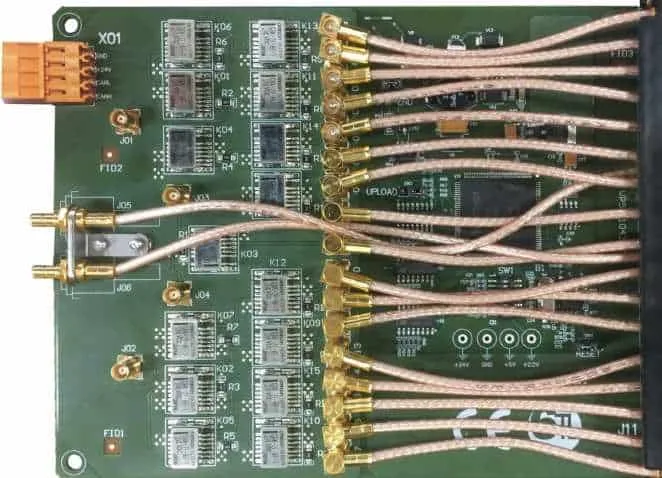 Diagram showing RG316 as an internal interconnect within an enclosure Diagram showing RG316 as an internal interconnect within an enclosure