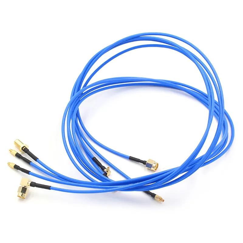 A schematic or block diagram showing how to define the MMCX-SMA signal path (including MMCX jack, cable, SMA connector, etc.) as a standardized Bill of Materials (BOM) functional block. A schematic or block diagram showing how to define the MMCX-SMA signal path (including MMCX jack, cable, SMA connector, etc.) as a standardized Bill of Materials (BOM) functional block.