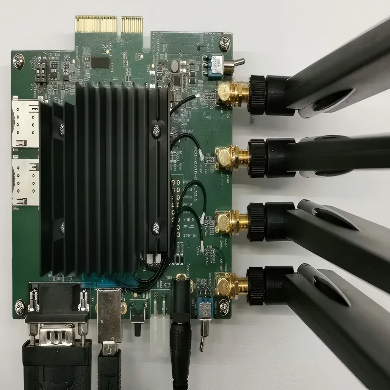 Typical SMA coaxial cable routing paths in radios, antennas, and test setups Typical SMA coaxial cable routing paths in radios, antennas, and test setups