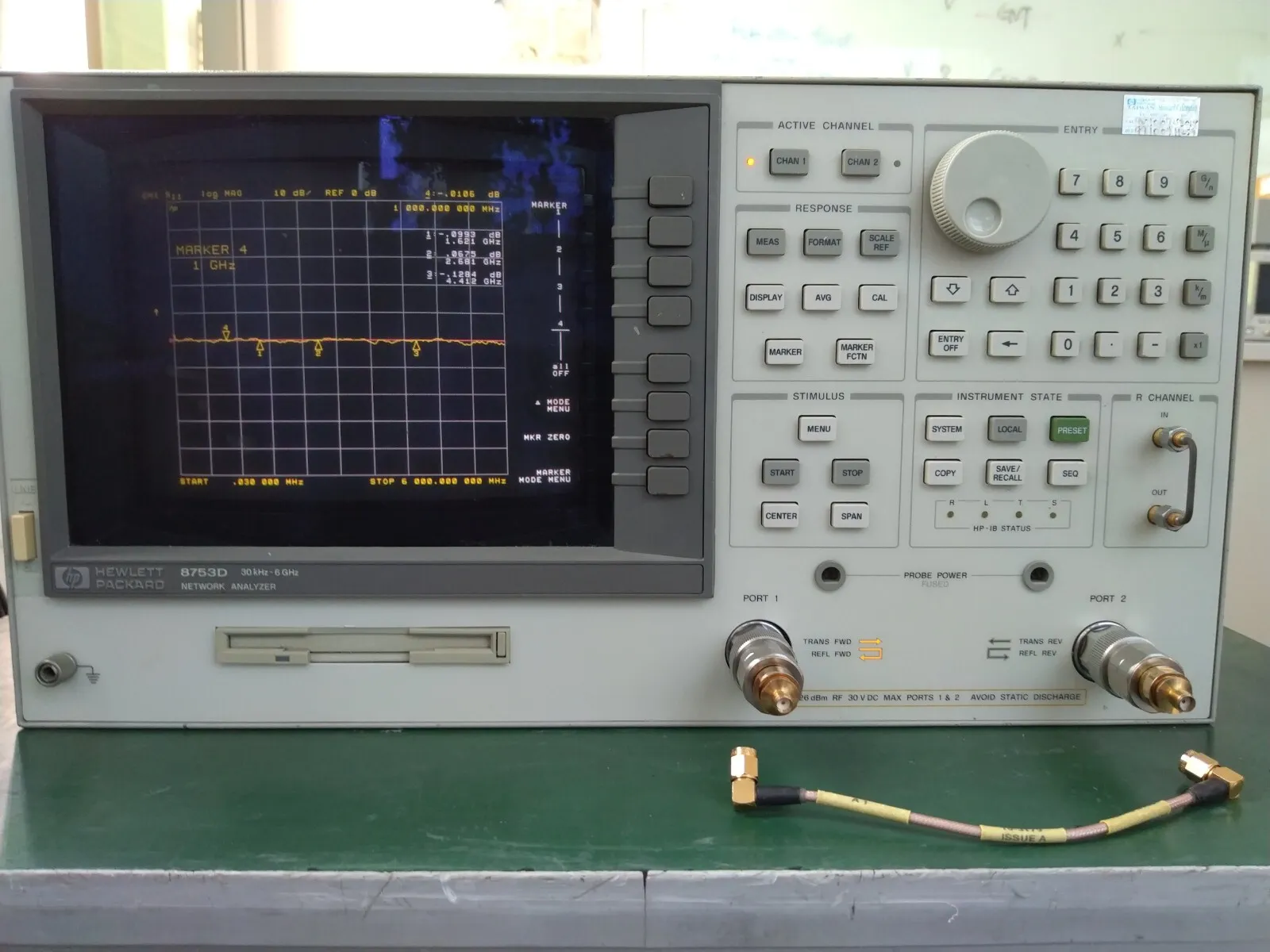 Diagram showing BNC connectors on test instruments and SMA connectors on compact radios, with an adapter bridging them Diagram showing BNC connectors on test instruments and SMA connectors on compact radios, with an adapter bridging them