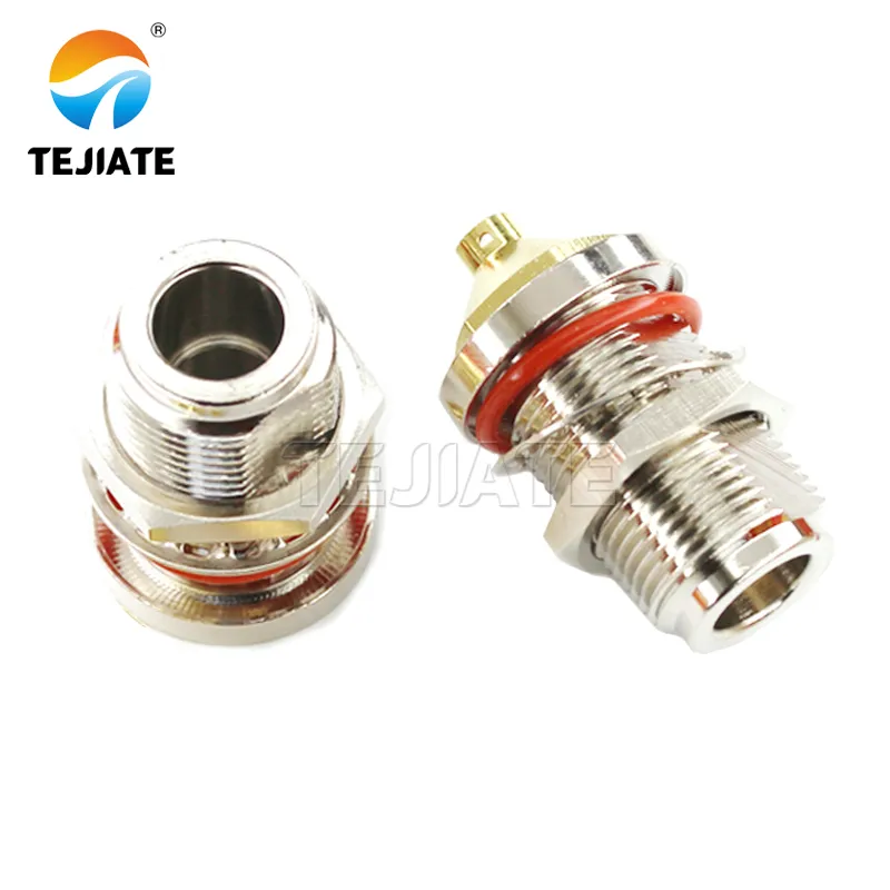 Various N-type connector styles: straight plug, bulkhead jack, panel mount, and weather-sealed Various N-type connector styles: straight plug, bulkhead jack, panel mount, and weather-sealed
