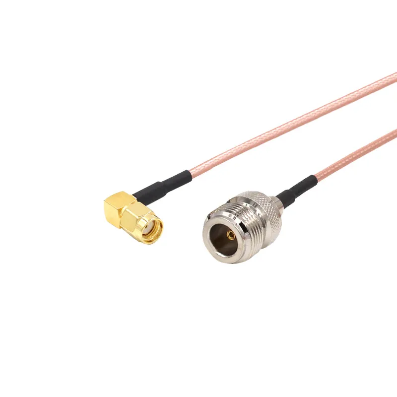 A short RG316 jumper cable with SMA connectors on both ends A short RG316 jumper cable with SMA connectors on both ends