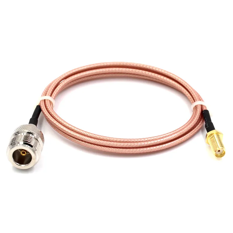 SMA to N cable assembly built with RG316 coaxial cable, with SMA plug on one end and N-type plug on the other SMA to N cable assembly built with RG316 coaxial cable, with SMA plug on one end and N-type plug on the other