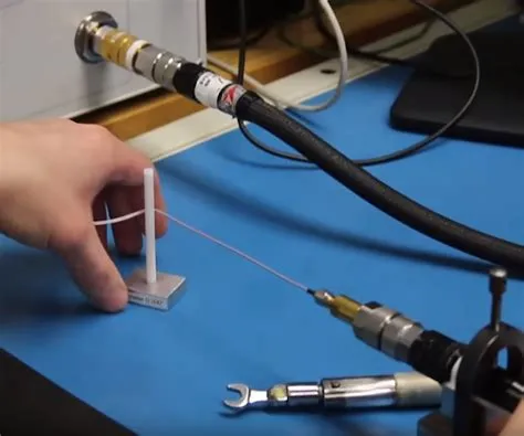 Conceptual diagram showing an RF coaxial cable connecting a radio module to an antenna Conceptual diagram showing an RF coaxial cable connecting a radio module to an antenna