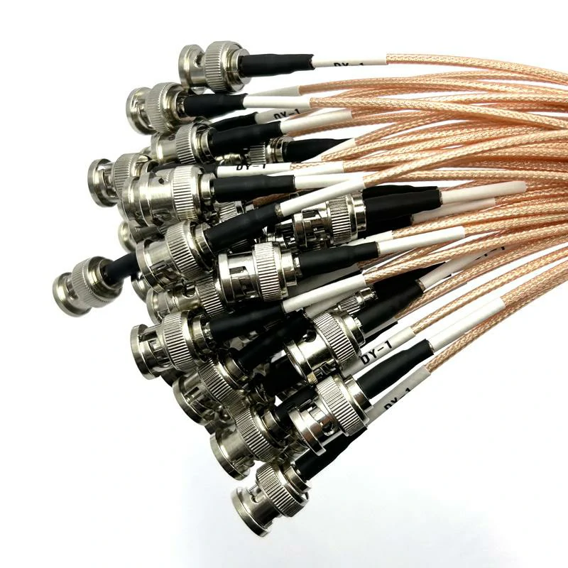 Batch of custom BNC coaxial cable assemblies for RF equipmen Batch of custom BNC coaxial cable assemblies for RF equipmen