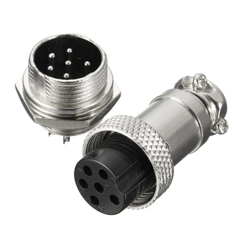 GX16 5 pin aviation connector male plug and female panel mount socket GX16 5 pin aviation connector male plug and female panel mount socket