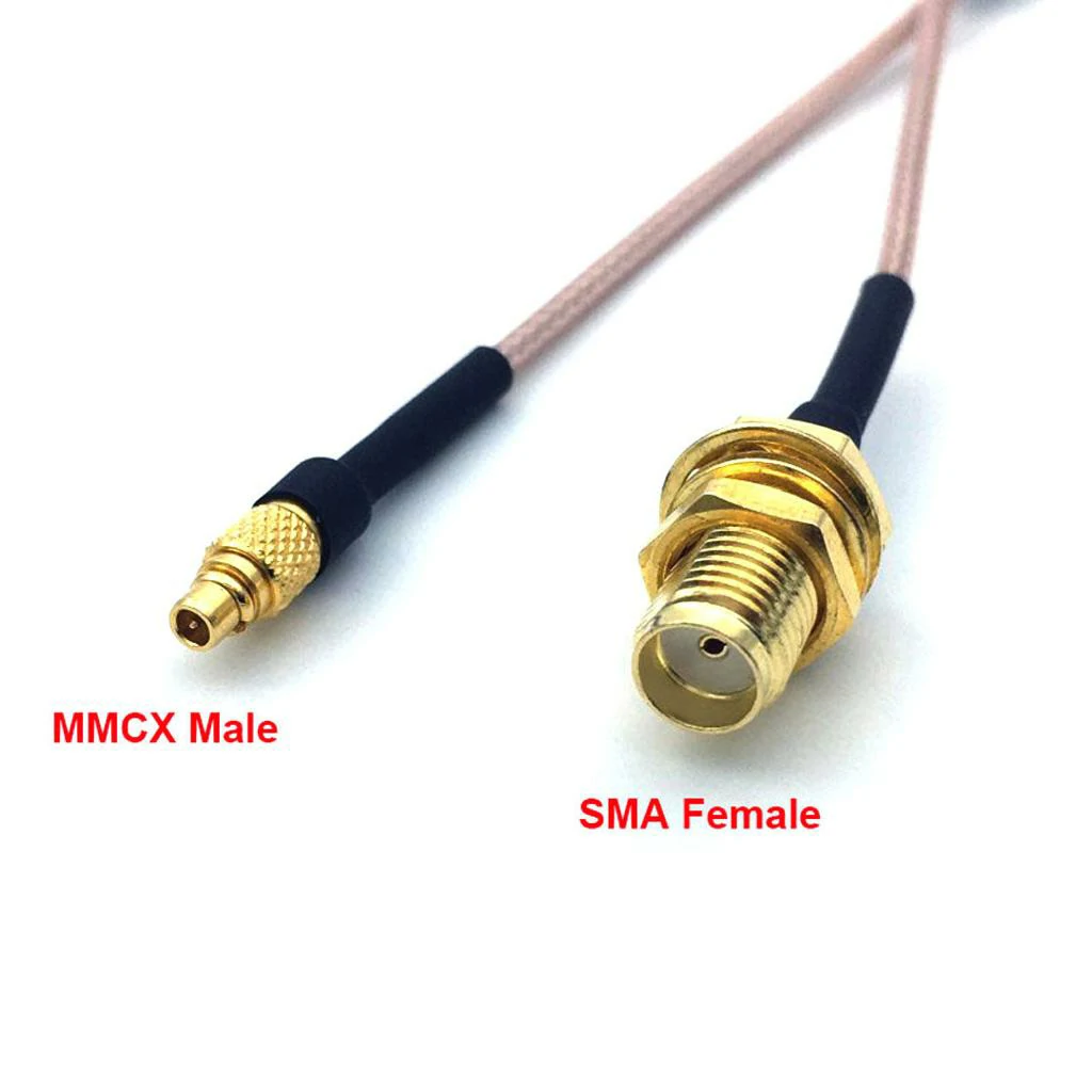MMCX male to SMA female coaxial cable assembly MMCX male to SMA female coaxial cable assembly