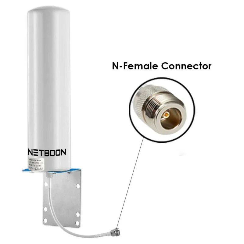 Outdoor antenna with N female connector and coaxial cable Outdoor antenna with N female connector and coaxial cable