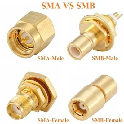 SMA vs SMB male and female RF connector comparison SMA vs SMB male and female RF connector comparison