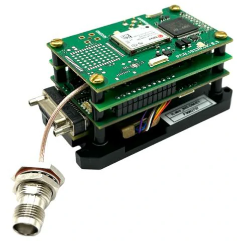 SMB bulkhead cable assembly connected to wireless PCB module SMB bulkhead cable assembly connected to wireless PCB module