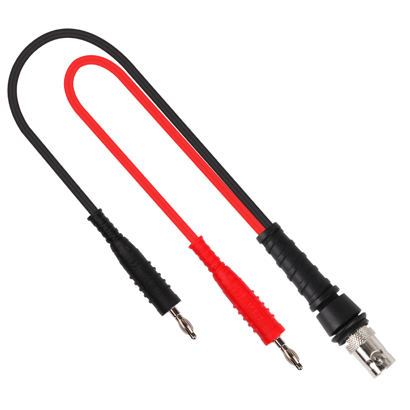 BNC to banana plug test lead for coax cable continuity and short circuit testing BNC to banana plug test lead for coax cable continuity and short circuit testing