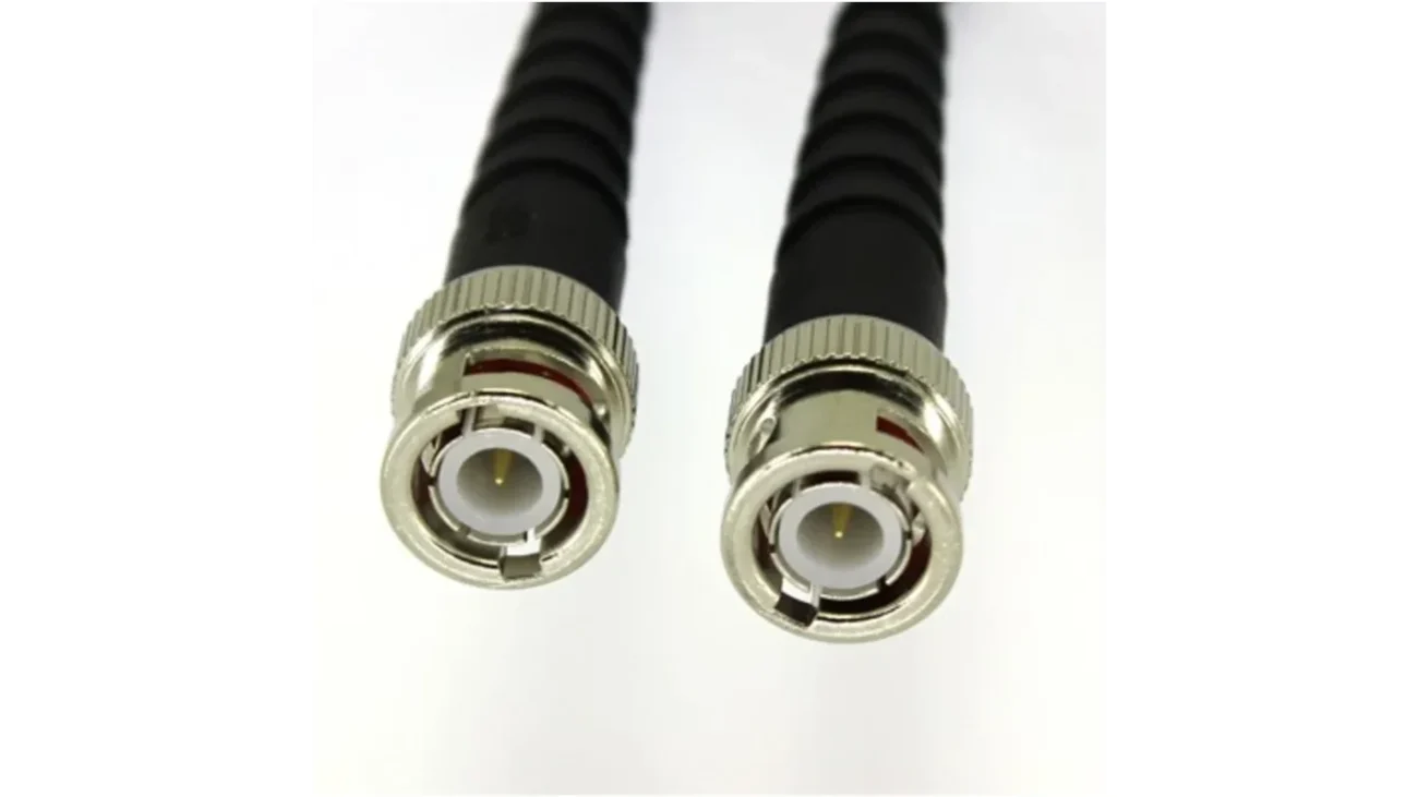 BNC coax cable assembly for continuity impedance and RF performance testing BNC coax cable assembly for continuity impedance and RF performance testing