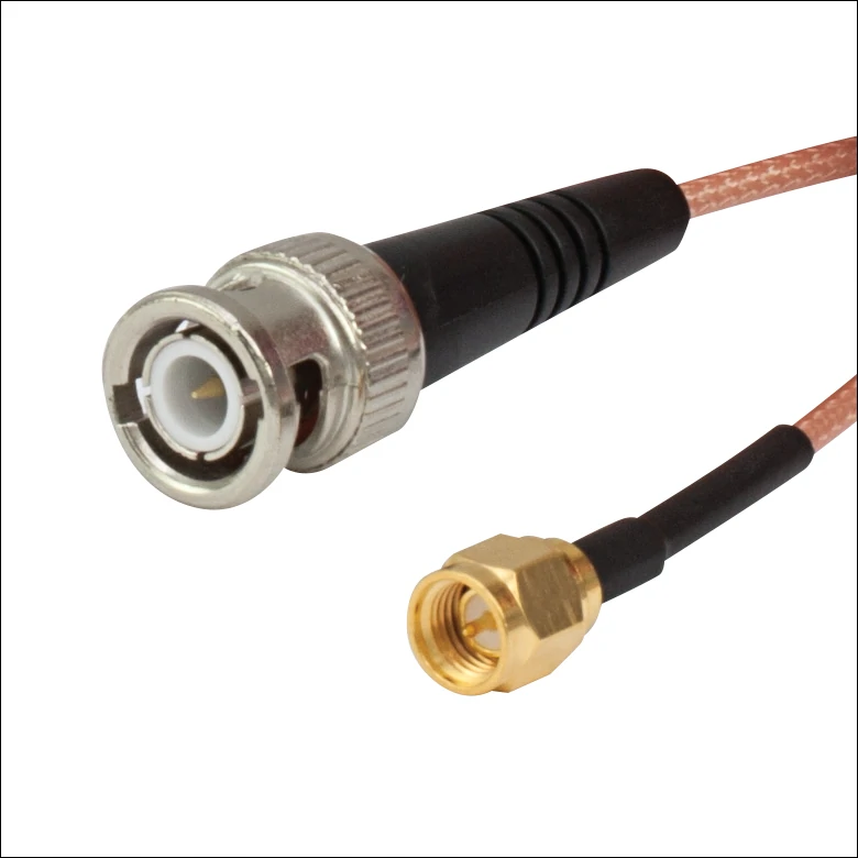 BNC male to SMA male RG316 coaxial cable assembly BNC male to SMA male RG316 coaxial cable assembly