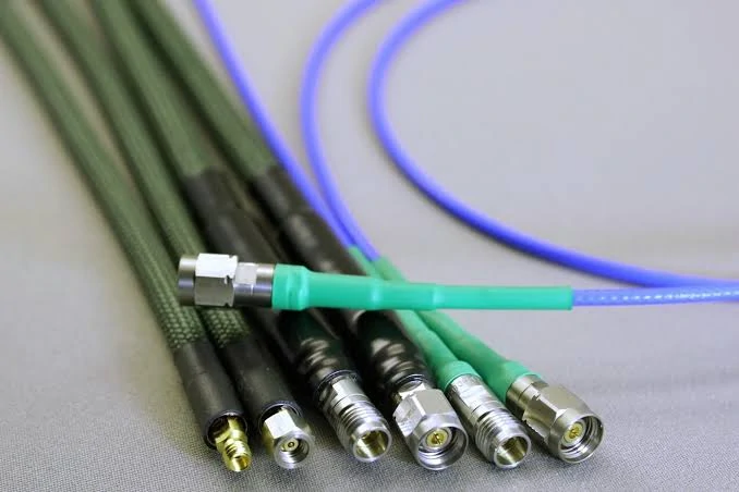 Coaxial cable construction showing center conductor dielectric shield and jacket layers Coaxial cable construction showing center conductor dielectric shield and jacket layers