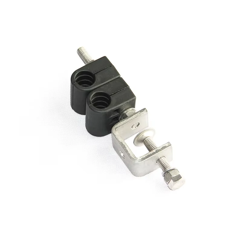 Dual position coax cable clamp for RF cable fixing and management Dual position coax cable clamp for RF cable fixing and management