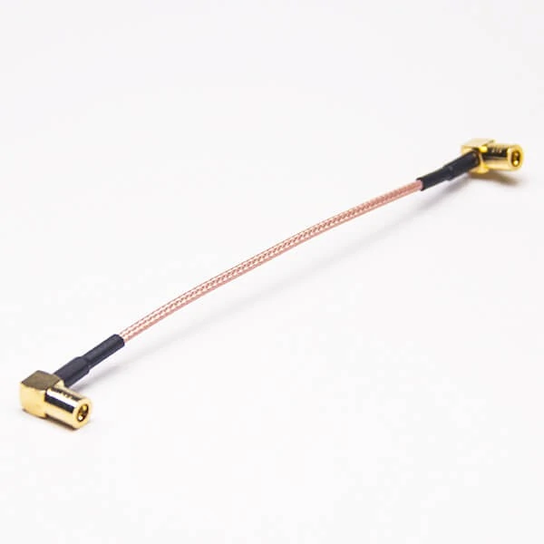 Dual right-angle SMB connector cable assembly with RG316 coax Dual right-angle SMB connector cable assembly with RG316 coax