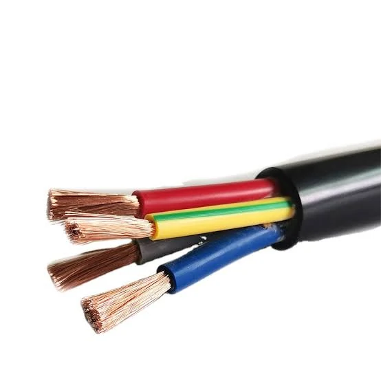 Flexible multi-core cable with color-coded stranded copper conductors Flexible multi-core cable with color-coded stranded copper conductors