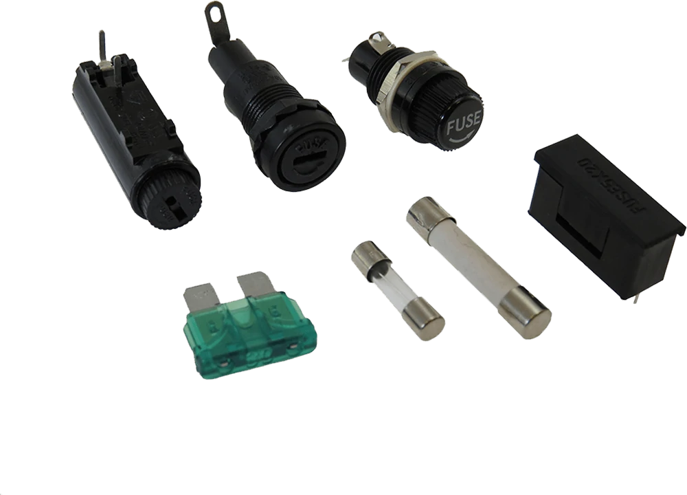 Panel mount fuse holders and PCB fuse holders for cartridge fuse protection applications Panel mount fuse holders and PCB fuse holders for cartridge fuse protection applications