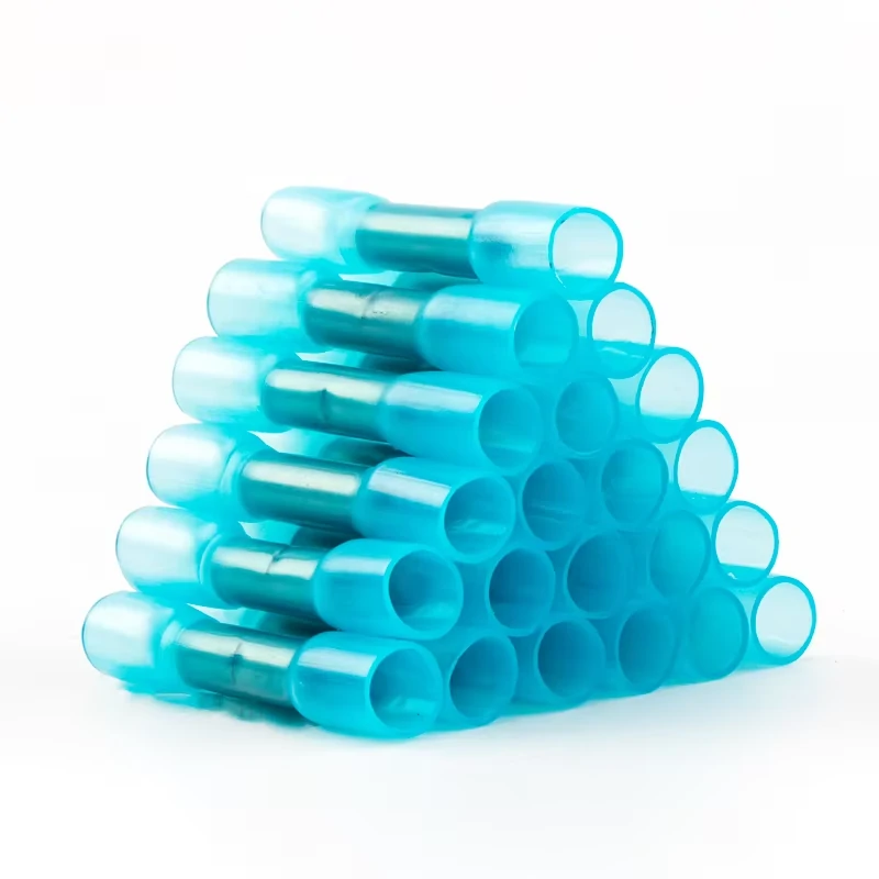 Different sizes of heat shrink butt connectors for various wire gauges Different sizes of heat shrink butt connectors for various wire gauges