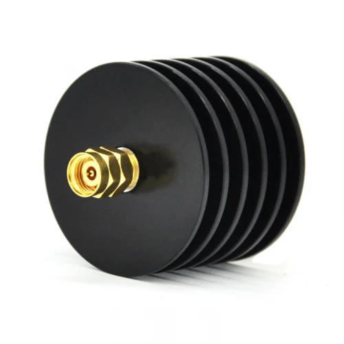 High power RF attenuator with heat sink body and SMA connector for signal control High power RF attenuator with heat sink body and SMA connector for signal control