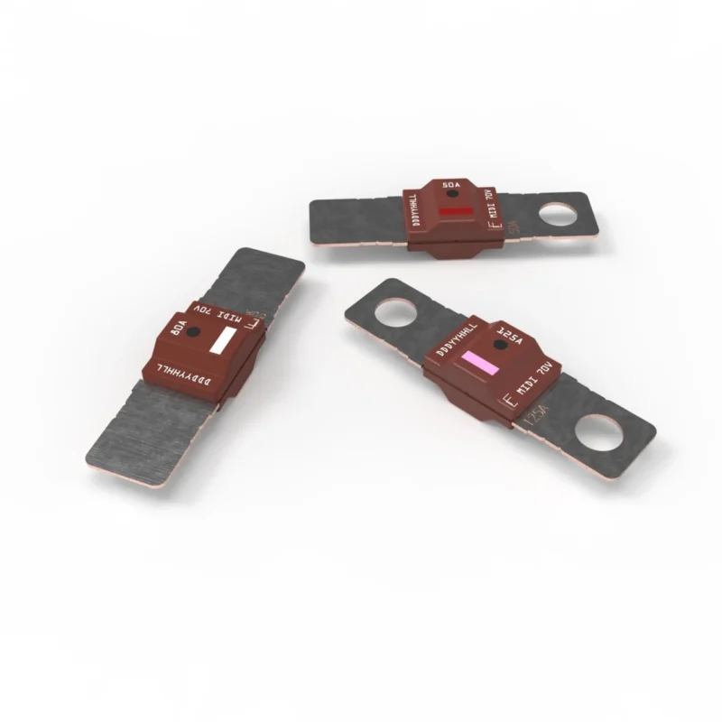 MIDI bolt down fuse with high current protection design for automotive and battery power systems MIDI bolt down fuse with high current protection design for automotive and battery power systems