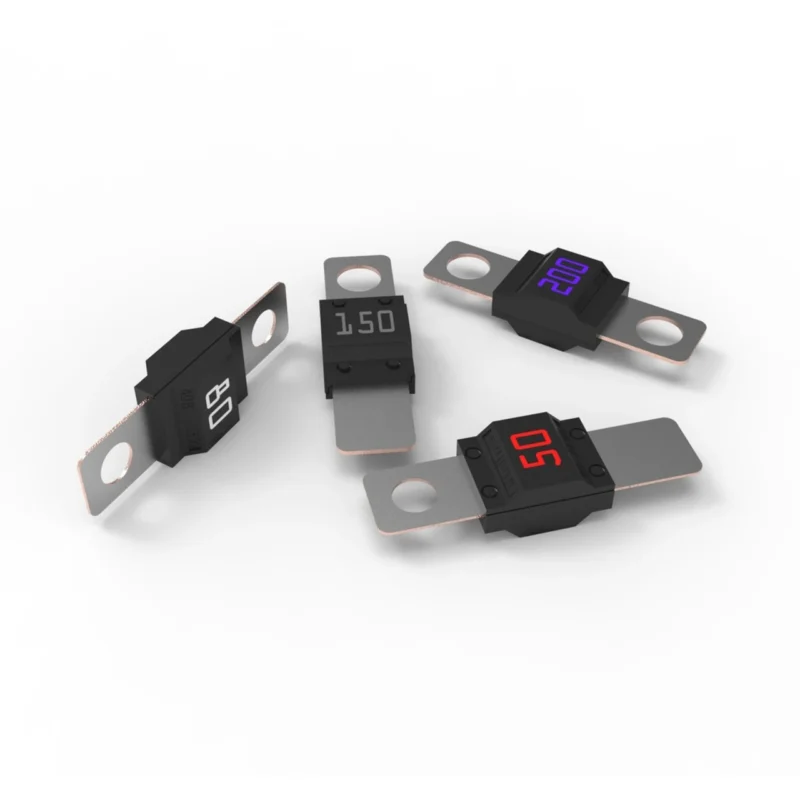 Color coded MIDI fuse with different amp ratings for automotive electrical protection Color coded MIDI fuse with different amp ratings for automotive electrical protection