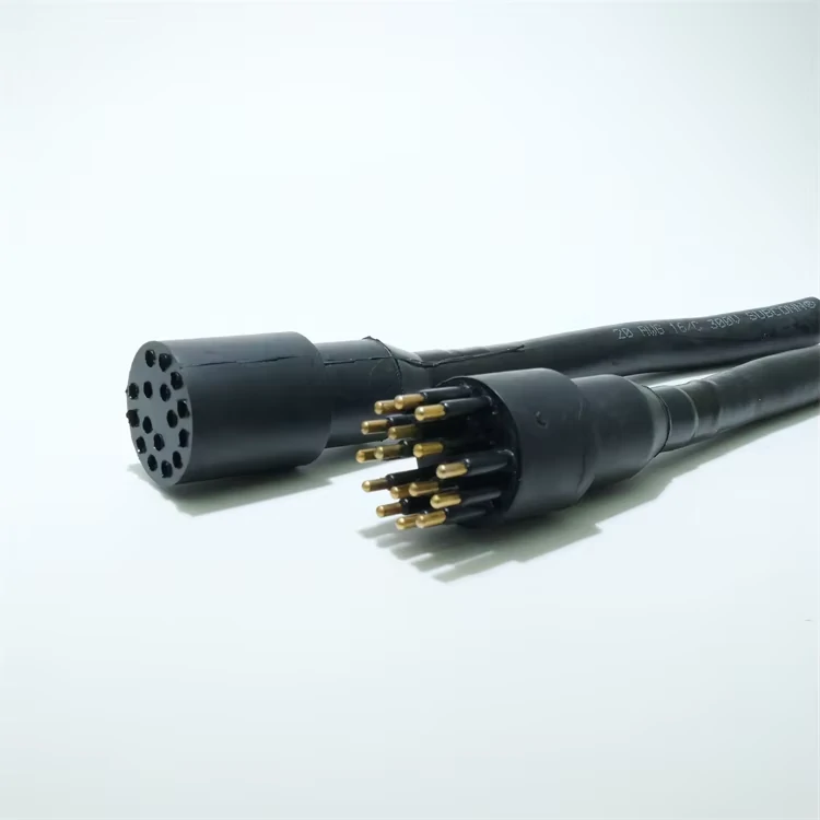Multi pin electrical cable connector plug and socket assembly for industrial wiring systems Multi pin electrical cable connector plug and socket assembly for industrial wiring systems