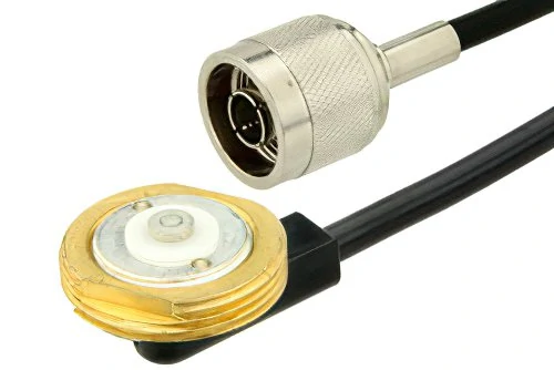 NMO mount coax cable assembly with radio-end RF connector NMO mount coax cable assembly with radio-end RF connector