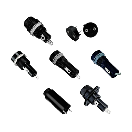 PCB mounted fuse holder socket with automotive blade fuse installation PCB mounted fuse holder socket with automotive blade fuse installation