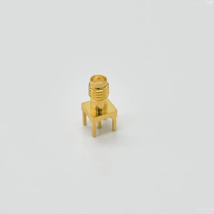 SMA female straight PCB mount antenna coax connector SMA female straight PCB mount antenna coax connector