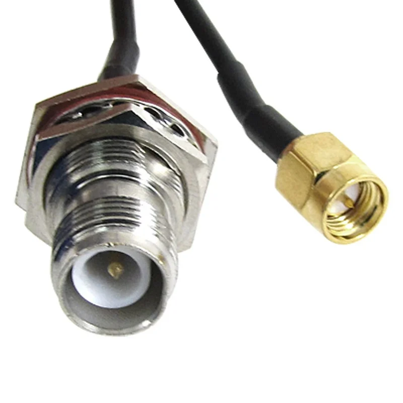 TNC bulkhead to SMA pigtail cable assembly TNC bulkhead to SMA pigtail cable assembly