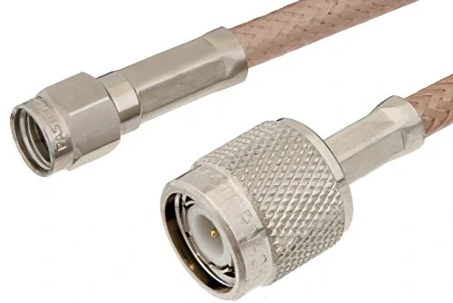 TNC to SMA cable assembly with braided coaxial cable TNC to SMA cable assembly with braided coaxial cable