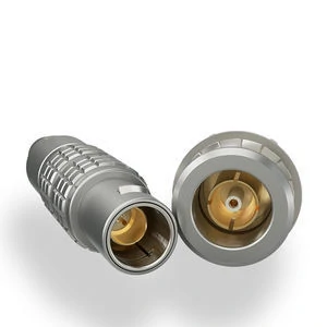 50 ohm BNC RF adapter connector with precision metal housing for coaxial applications 50 ohm BNC RF adapter connector with precision metal housing for coaxial applications