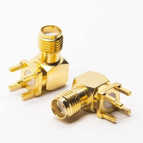 50 ohm SMA female bulkhead RF connector for coaxial cable systems 50 ohm SMA female bulkhead RF connector for coaxial cable systems