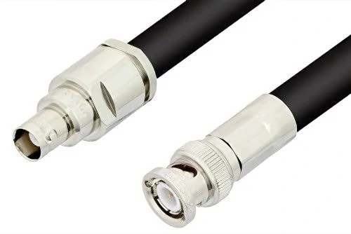 BNC coax cable assembly with RF connectors BNC coax cable assembly with RF connectors