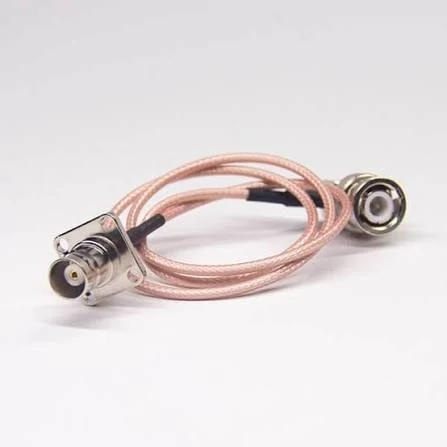 BNC coaxial cable connector assembly for RF signal transmission BNC coaxial cable connector assembly for RF signal transmission