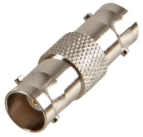 BNC female to female adapter for coaxial cable connection BNC female to female adapter for coaxial cable connection