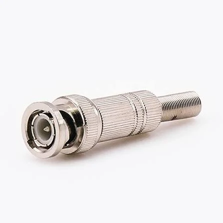 BNC to SMA adapter connecting RF equipment and coaxial cable systems BNC to SMA adapter connecting RF equipment and coaxial cable systems