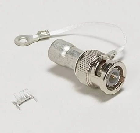 Coaxial cable assembly showing RF connector structure and cable termination design Coaxial cable assembly showing RF connector structure and cable termination design