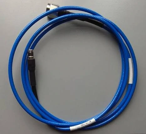 Low loss RF test cable assembly with coaxial connector Low loss RF test cable assembly with coaxial connector