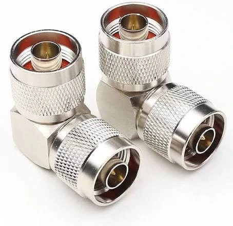 N Type right angle RF adapter connector for coaxial cable connection N Type right angle RF adapter connector for coaxial cable connection