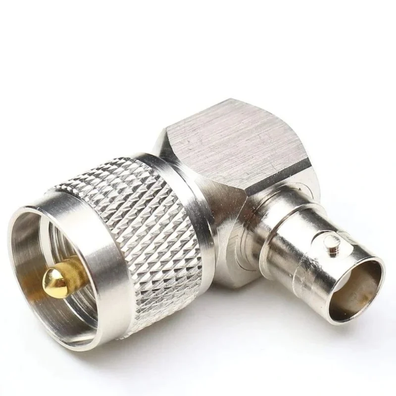 PL259 male to BNC female adapter for coaxial cable connection PL259 male to BNC female adapter for coaxial cable connection
