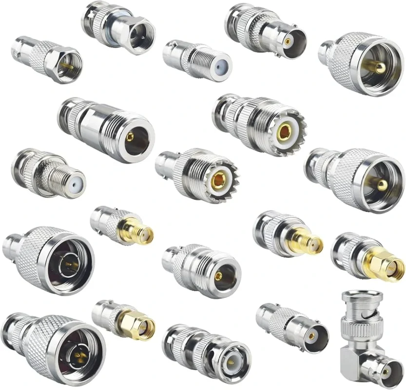 RF coaxial adapters for SMA BNC N type and other connector conversions RF coaxial adapters for SMA BNC N type and other connector conversions