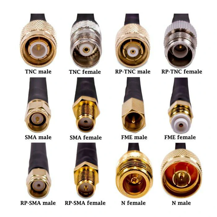 RF connector types comparison including SMA TNC BNC and N Type connectors RF connector types comparison including SMA TNC BNC and N Type connectors