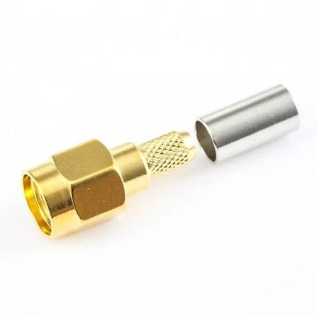 SMA male connector components including connector body and ferrule for RF coaxial cable assembly SMA male connector components including connector body and ferrule for RF coaxial cable assembly