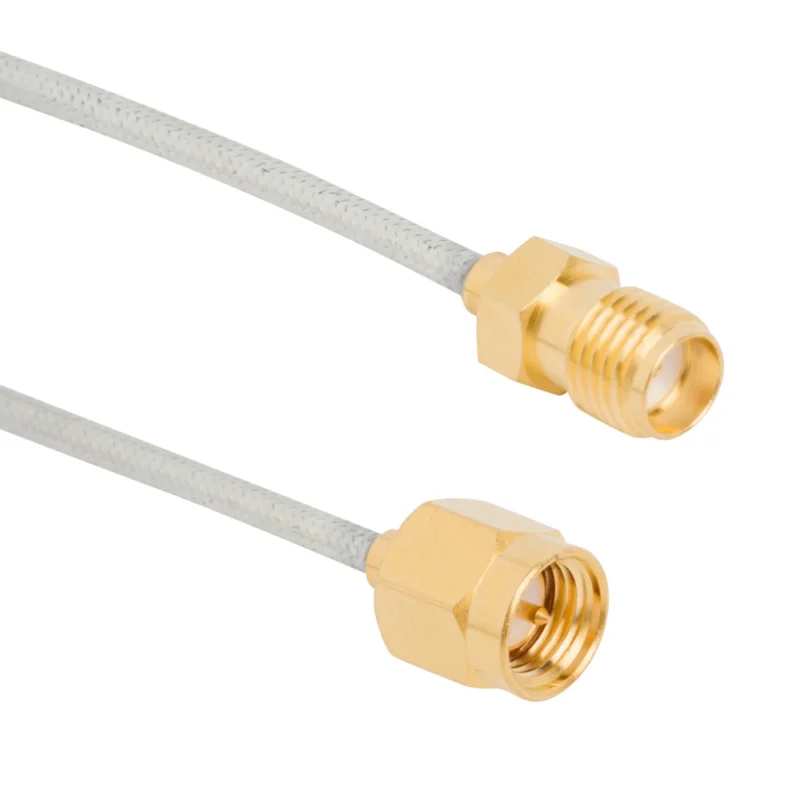 SMA male and female coaxial cable assembly for RF equipment connection SMA male and female coaxial cable assembly for RF equipment connection