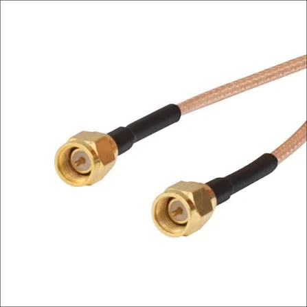 SMA male to male cable assembly with coaxial RF cable SMA male to male cable assembly with coaxial RF cable