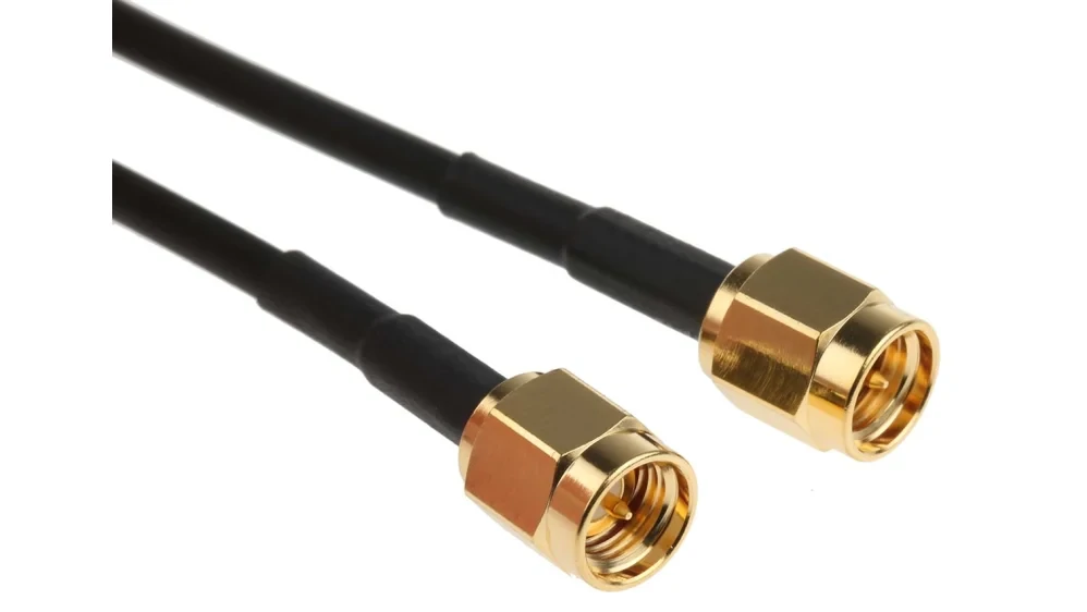 SMA male to SMA female RF cable assembly with coaxial cable SMA male to SMA female RF cable assembly with coaxial cable