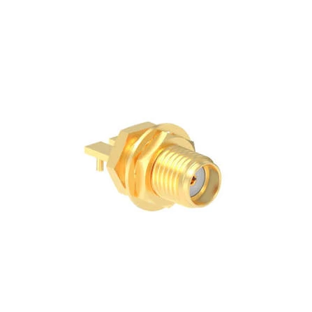 SMA PCB mount bulkhead connector for RF circuit integration and signal transmission SMA PCB mount bulkhead connector for RF circuit integration and signal transmission
