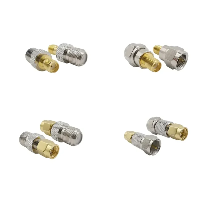 TNC to BNC adapter options with different male and female RF connector combinations TNC to BNC adapter options with different male and female RF connector combinations
